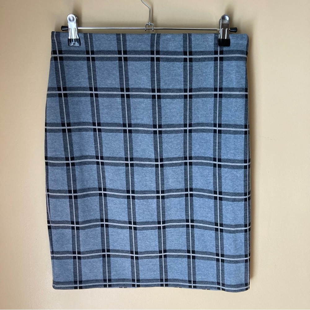 LOFT Plaid Pencil Skirt